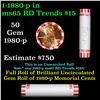 Image 1 : Shotgun Lincoln 1c roll, 1980-p 50 pcs Bank Wrapper.