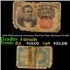 Image 1 : 1874 US Fractional Currency Ten Cent Note 5th Issue Fr-1265 Grades f details