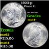 Image 1 : 1923-p Peace Dollar $1 Grades Choice+ Unc