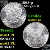 Image 1 : 1898-p Morgan Dollar $1 Grades Select Unc+ PL