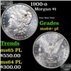 Image 1 : 1900-o Morgan Dollar $1 Grades Choice Unc+ PL