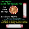 Image 1 : Shotgun Lincoln 1c roll, 1970-p 50 pcs Bank Wrapper.