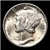 Image 2 : 1944-d Mercury Dime 10c Grades GEM+ FSB