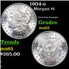 Image 1 : 1904-o Morgan Dollar $1 Grades GEM Unc