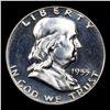 Image 2 : Proof 1955 Franklin Half Dollar 50c Grades GEM++ Proof Cameo