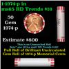 Image 1 : Shotgun Lincoln 1c roll, 1974-p 50 pcs Bank Wrapper.
