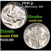 Image 1 : 1941-p Mercury Dime 10c Grades GEM+ FSB
