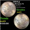 Image 1 : 1884-p Morgan Dollar $1 Grades GEM Unc