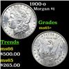 Image 1 : 1900-o Morgan Dollar $1 Grades GEM+ Unc