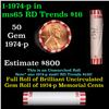 Image 1 : Shotgun Lincoln 1c roll, 1974-p 50 pcs Bank Wrapper.
