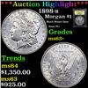 Image 1 : ***Auction Highlight*** 1898-s Morgan Dollar $1 Graded Select+ Unc By USCG (fc)