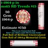 Image 1 : Shotgun Lincoln 1c roll, 1964-p 50 pcs Bank Wrapper.
