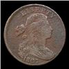 Image 2 : ***Auction Highlight*** 1807 Large Fraction Draped Bust Large Cent 1c Graded vf25 By SEGS (fc)