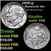 Image 1 : 1956-p Roosevelt Dime 10c Grades GEM+ FSB