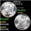 Image 1 : 1925-p Peace Dollar $1 Grades Choice+ Unc