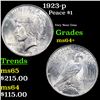 Image 1 : 1923-p Peace Dollar $1 Grades Choice+ Unc