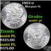 Image 1 : 1902-o Morgan Dollar $1 Grades Select Unc+ PL