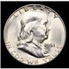 Image 2 : 1951-s Franklin Half Dollar 50c Grades Select+ Unc
