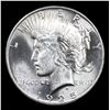Image 2 : 1925-p Peace Dollar $1 Graded ms66 BY SEGS