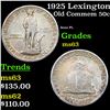 Image 1 : 1925 Lexington Old Commem Half Dollar 50c Grades Select Unc