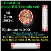 Image 1 : Shotgun Lincoln 1c roll, 1962-d 50 pcs Bank Wrapper.