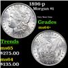 Image 1 : 1896-p Morgan Dollar $1 Grades Choice+ Unc