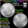 ***Auction Highlight*** 1900-p Morgan Dollar $1 Graded ms64+ pl BY SEGS (fc)