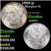 Image 1 : 1888-p Morgan Dollar $1 Grades Choice+ Unc