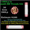 Image 1 : Shotgun Lincoln 1c roll, 1968-p 50 pcs Bank Wrapper.