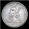 Image 2 : ***Auction Highlight*** 1873 arrow at Date  Seated Liberty Dime 10c Graded Select Unc By USCG (fc)