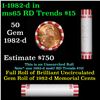 Image 1 : Shotgun Lincoln 1c roll, 1982-d 50 pcs Bank Wrapper.