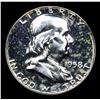 Image 2 : Proof 1958 Franklin Half Dollar 50c Grades Choice Proof