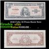 Image 1 : 1949 Cuba 10 Pesos Bank Note Grades vf+