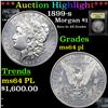 Image 1 : ***Auction Highlight*** 1899-s Morgan Dollar $1 Graded Choice Unc PL By USCG (fc)