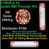 Image 1 : Shotgun Lincoln 1c roll, 1964-p 50 pcs Bank Wrapper.