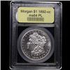 Image 4 : ***Auction Highlight*** 1892-cc Morgan Dollar $1 Graded Choice Unc PL BY USCG (fc)
