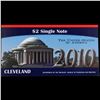 Image 2 : 2003A $2 Federal Reserve Note, Uncirculated 2010 BEP Folio Issue (Cleveland, OH) Grades Gem CU