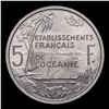 Image 3 : 1952 French Oceania 5 Francs KM-4 Grades Select Unc
