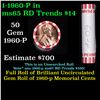 Image 1 : Shotgun Lincoln 1c roll, 1960-p 50 pcs Bank Wrapper.