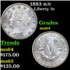 Image 1 : 1883 n/c Liberty Nickel 5c Grades Choice Unc