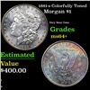 Image 1 : 1881-s Colorfully Toned Morgan Dollar $1 Grades Choice+ Unc