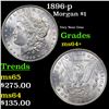Image 1 : 1896-p Morgan Dollar $1 Grades Choice+ Unc