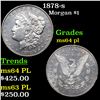 Image 1 : 1878-s Morgan Dollar $1 Grades Choice Unc PL