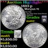 Image 1 : ***Auction Highlight*** 1893-p Morgan Dollar $1 Graded ms64+ By SEGS (fc)