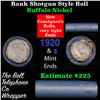 Image 1 : Buffalo Nickel Shotgun Roll in Old Bank Style 'Bell Telephone'  Wrapper 1920 & s Mint Ends