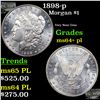 Image 1 : 1898-p Morgan Dollar $1 Grades Choice Unc+ PL