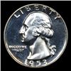 Image 2 : Proof 1953 Washington Quarter 25c Grades GEM++ Proof Cameo