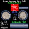 Image 1 : Buffalo Nickel Shotgun Roll in Old Bank Style 'Bell Telephone'  Wrapper 1919 & d Mint Ends