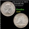 1960 10 Cents 10c KM-51 Grades Choice AU