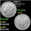 Image 1 : 1886-o Morgan Dollar $1 Grades Select AU